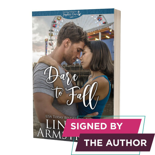Dare to Fall signed paperback military romance - Lindzee Armstrong