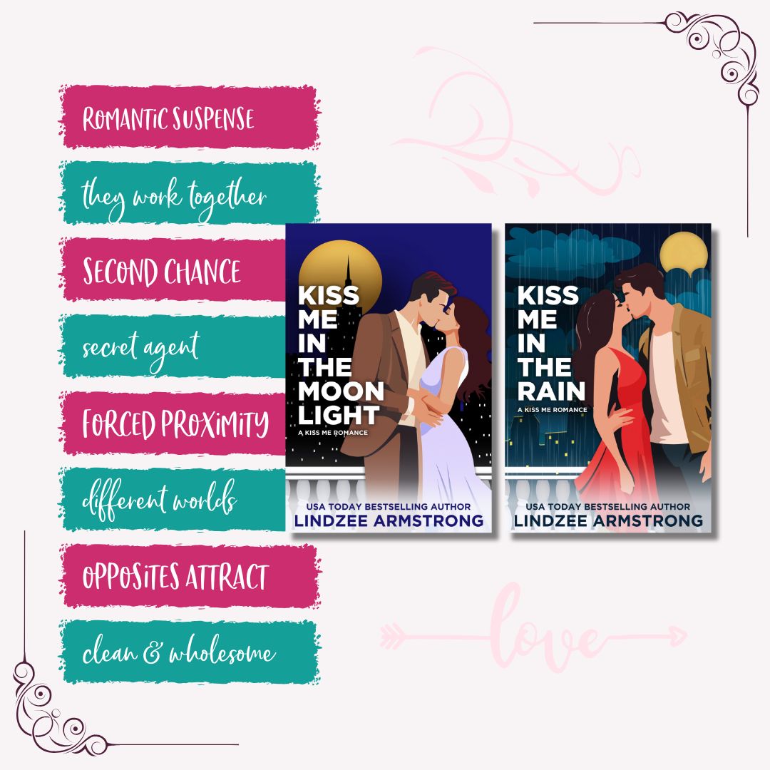 Kiss Me series tropes clean romantic suspense - Lindzee Armstrong