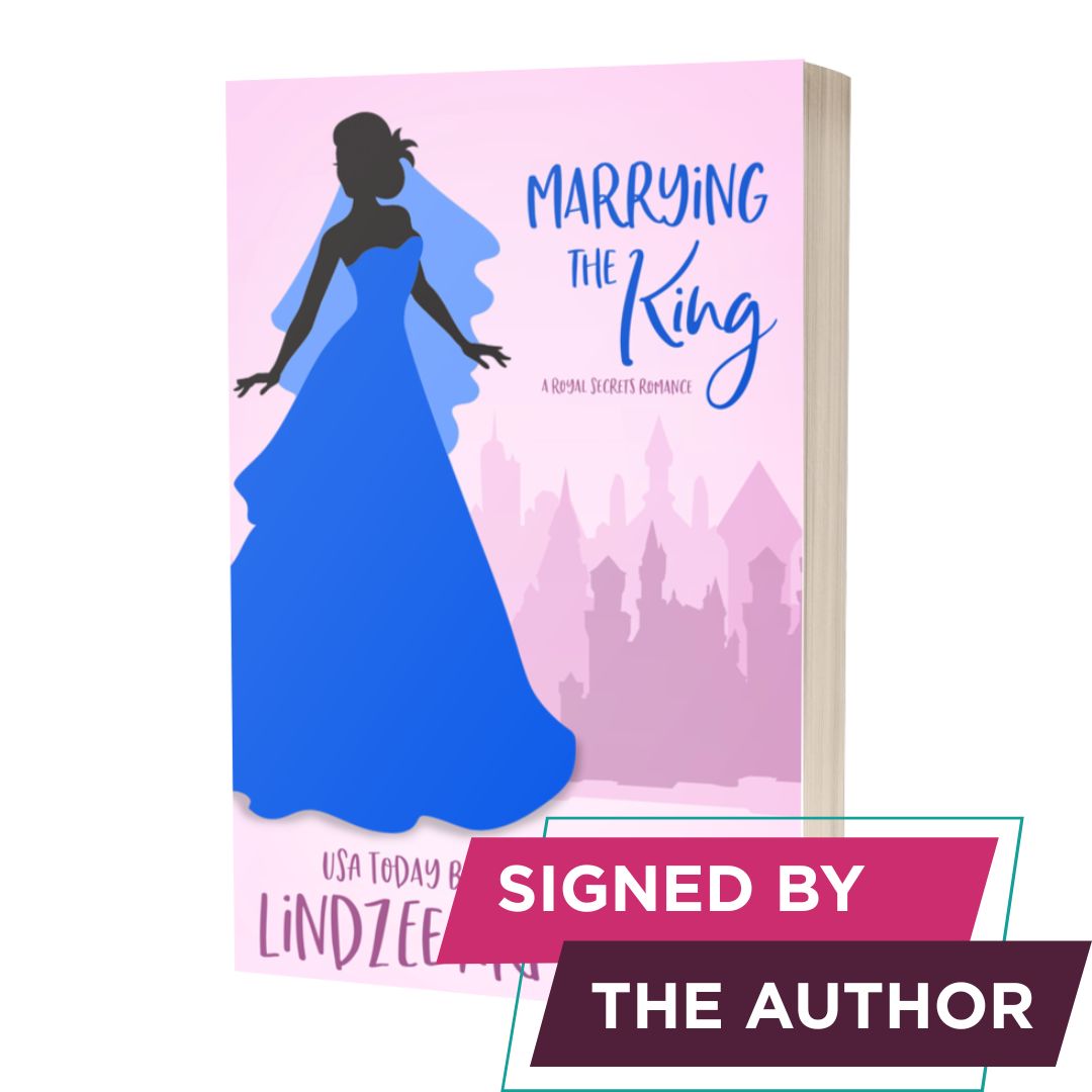 Marrying the King signed paperback sweet time travel romance - Lindzee Armstrong
