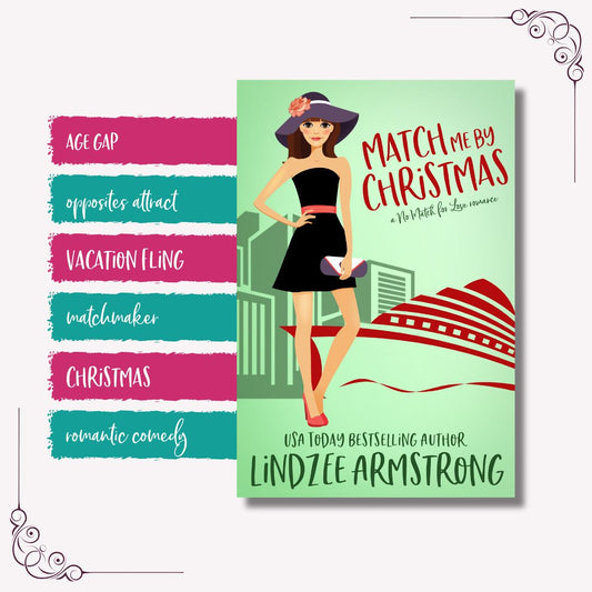 Match Me by Christmas tropes sweet age gap romance - Lindzee Armstrong