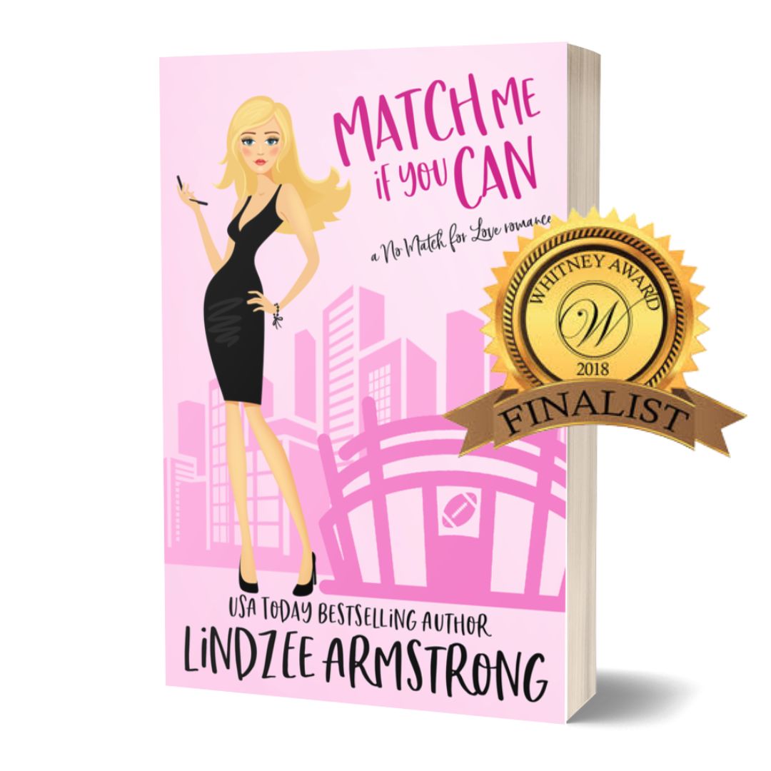 Match Me if You Can paperback football sports romance - Lindzee Armstrong