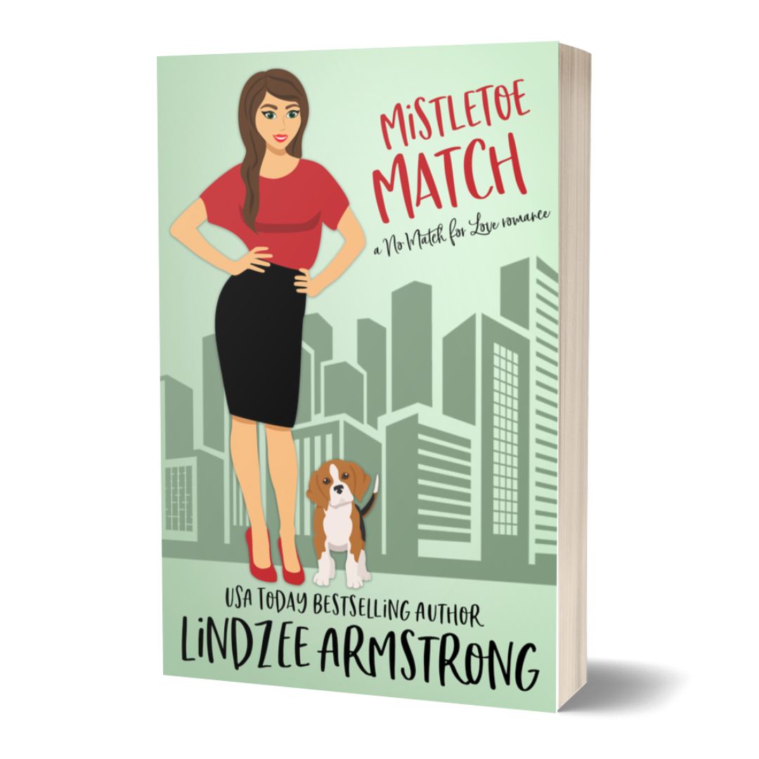 Mistletoe Match paperback Christmas romance - Lindzee Armstrong