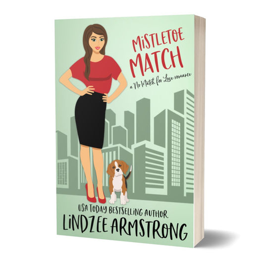Mistletoe Match paperback Christmas romance - Lindzee Armstrong