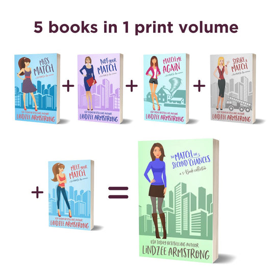 No Match for Second Chances paperback collection sweet romance - Lindzee Armstrong