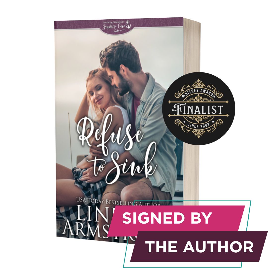 Refuse to Sink signed paperback surprise pregnancy romance - Lindzee Armstrong
