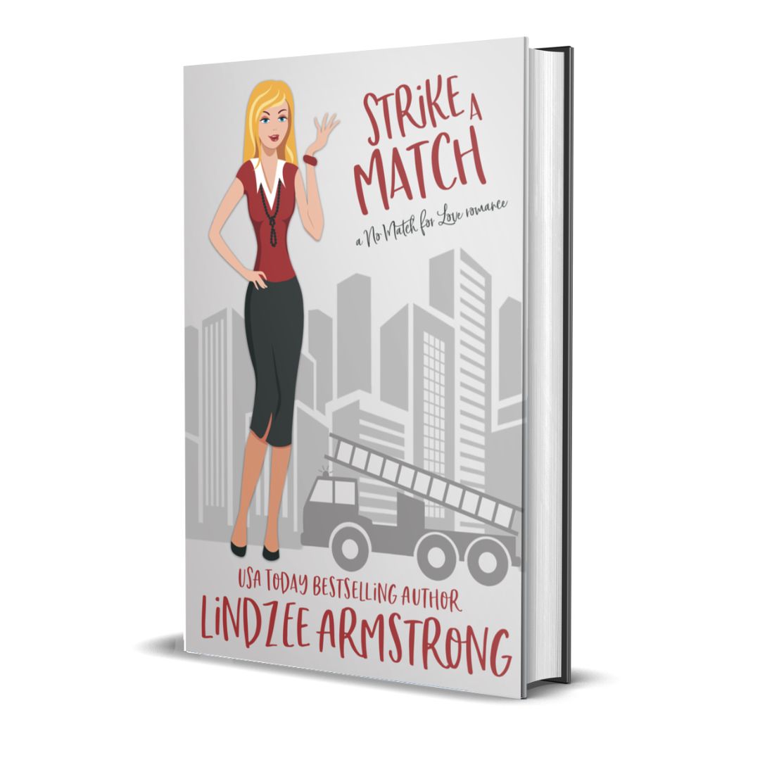 Strike a Match hardback fireman romance - Lindzee Armstrong