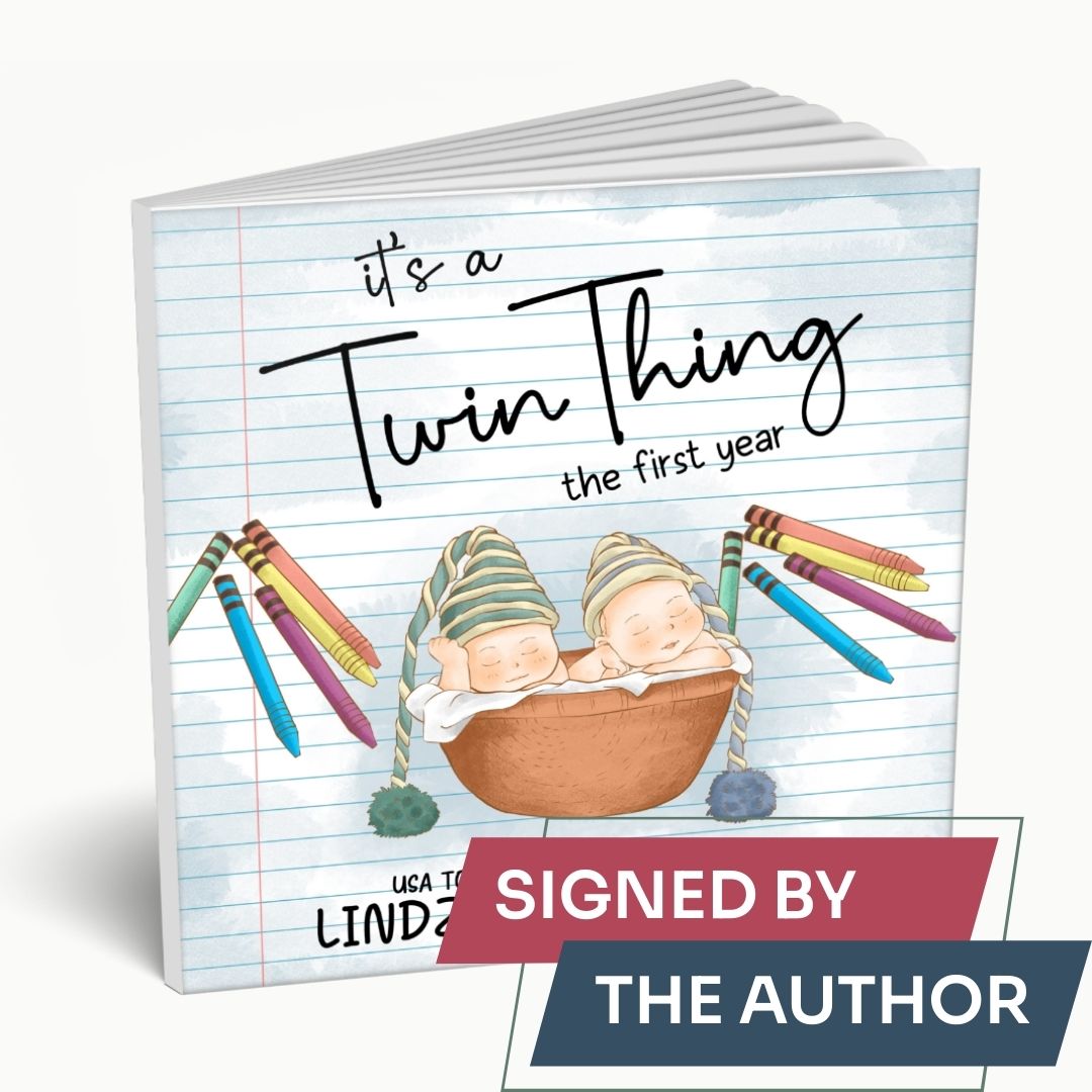 It's a Twin Thing: The First Year by Lindzee Armstrong signed paperback, children's picture book