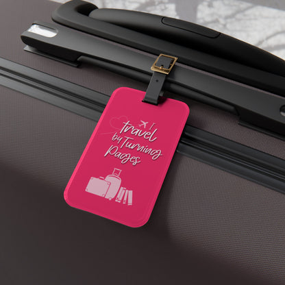 Luggage Tag - “I Travel by Turning Pages”
