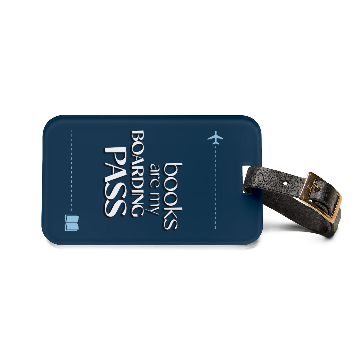 Luggage Tag — "Books Are My Boarding Pass"