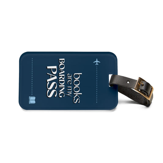 Luggage Tag — "Books Are My Boarding Pass"