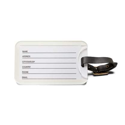 Luggage Tag - “I Travel by Turning Pages”