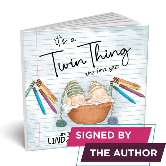 It's a Twin Thing signed paperback picture book - Lindzee Armstrong