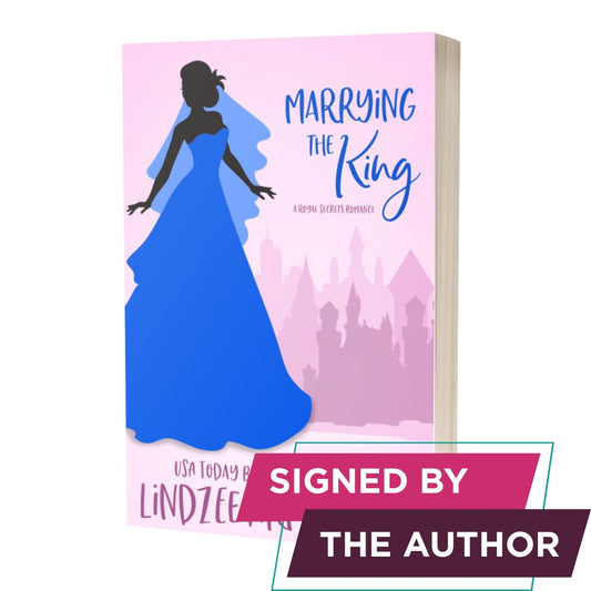 Marrying the King signed paperback sweet time travel romance - Lindzee Armstrong