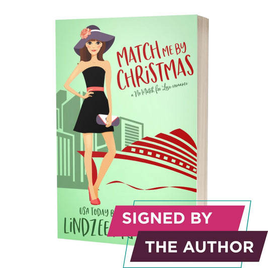 Match Me by Christmas signed paperback just a fling romance - Lindzee Armstrong