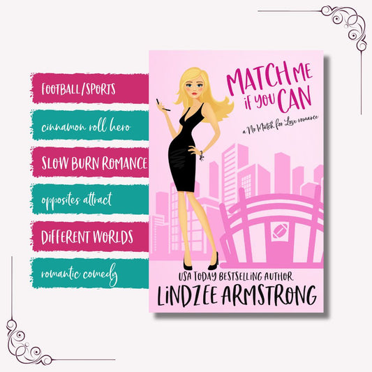 Match Me if You Can tropes closed door football romcom - Lindzee Armstrong