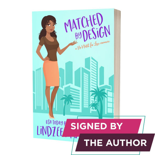 Matched by Design signed paperback brother's best friend romance - Lindzee Armstrong