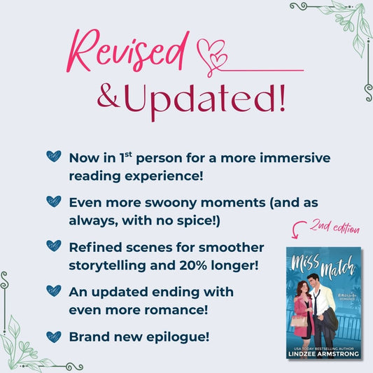 Miss Match 2nd edition no spice billionaire romcom - Lindzee Armstrong