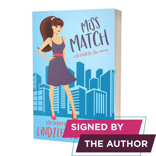 Miss Match signed paperback friends to lovers romance - Lindzee Armstrong