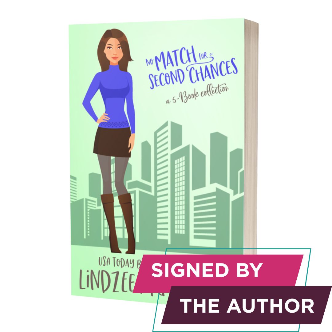 No Match for Second Chances signed paperback contemporary romcom - Lindzee Armstrong