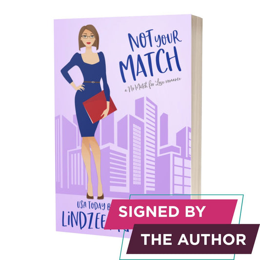 Not Your Match signed paperback second chance romance - Lindzee Armstrong