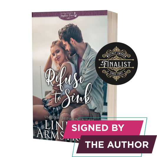 Refuse to Sink signed paperback surprise pregnancy romance - Lindzee Armstrong