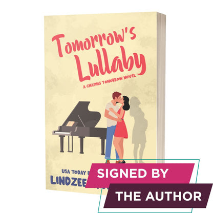 Tomorrow's Lullaby signed paperback christian college romance - Lindzee Armstrong