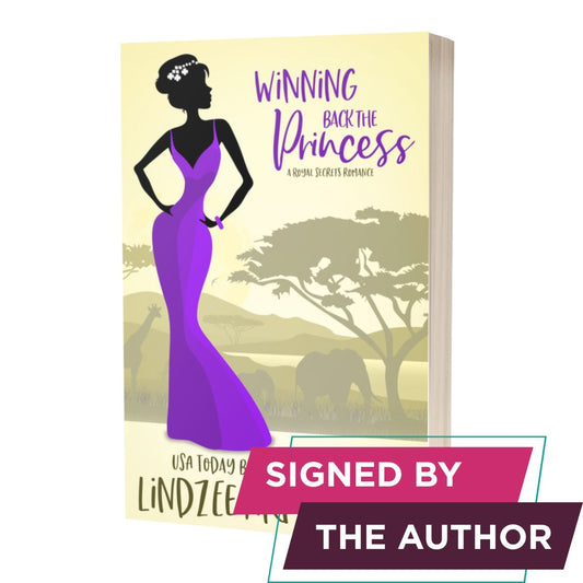 Winning Back the Princess signed paperback vacation romance - Lindzee Armstrong