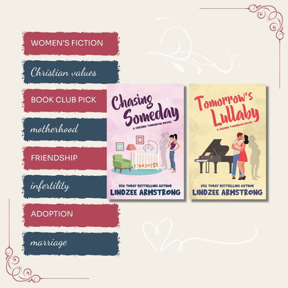 Chasing Tomorrow series by Lindzee Armstrong trope map, clean Christian fiction and Christian romance