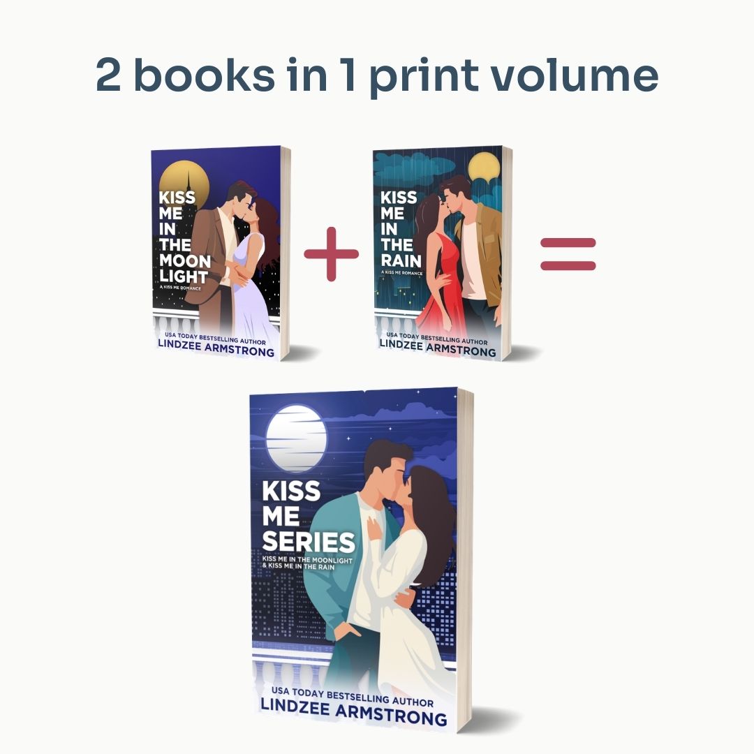 Kiss Me 2-book collection by Lindzee Armstrong paperback omnibus, clean romantic suspense in the Royal Secrets series