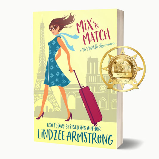 Mix 'N Match by Lindzee Armstrong paperback, clean romantic comedy in the No Match for Love series