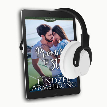 Promise to Stay by Lindzee Armstrong audiobook, clean small town romance in the Second Chances in Sapphire Cove series