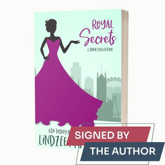 Royal Secrets 4-book collection by Lindzee Armstrong signed paperback omnibus, clean romantic comedy in the Royal Secrets series