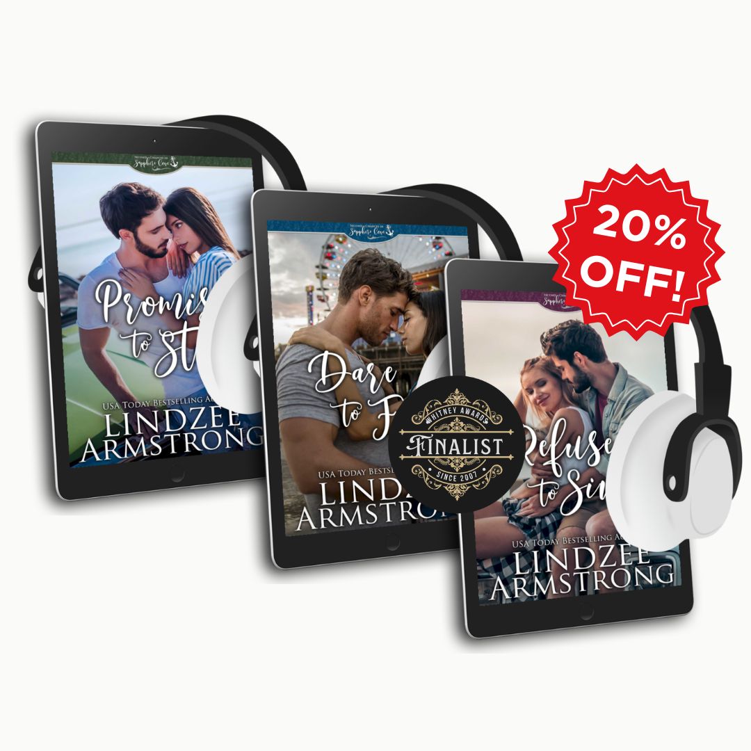 Sapphire Cove series by Lindzee Armstrong audiobook bundle, clean small town contemporary romance