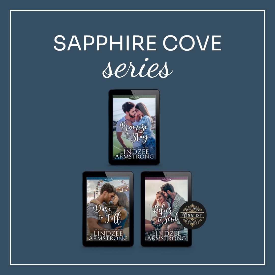 The Second Chances in Sapphire Cove series by USA Today bestselling author Lindzee Armstrong is clean small town contemporary romance.